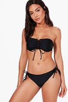 Boohoo Nice Eyelet Lace Upbandeau Bikini