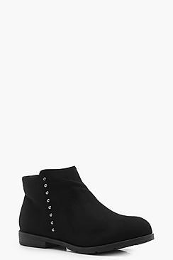 Boohoo Eliza Stud Detail Chelsea Boot