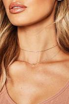 Boohoo Lucky Delicate Layered Necklace