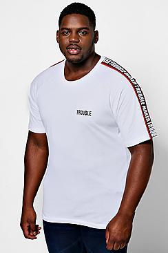 Boohoo Big And Tall Trouble Maker Raglan T-shirt