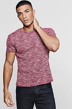 Boohoo Knitted Rib T-shirt
