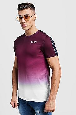 Boohoo Original Man Faded T-shirt With Tape