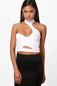 Boohoo Charlie Cut Out Choker Bandeau