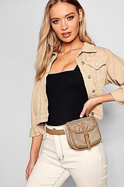 Boohoo Quilt Pocket Belt Bag