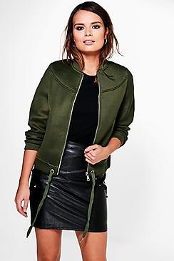 Boohoo Scarlett Airtex Bomber Jackets
