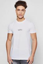 Boohoo Man Chest Print T Shirt White