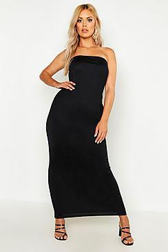 Boohoo Plus Bandeau Maxi Dress