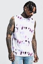 Boohoo Drop Arm Hole Tank In Tie Dye