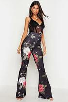 Boohoo Floral Flare Trouser