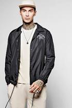 Boohoo Polyester Coach Jacket With City Back Print