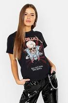 Boohoo Petite Metallica Licensed T-shirt
