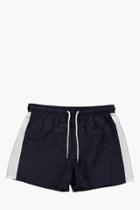 Boohoo Side Stripe Swim Shorts Navy