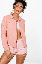 Boohoo Milly Oversized Cord Trucker Jacket