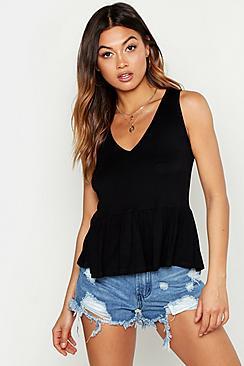 Boohoo Sleeveless Smock Top