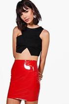 Boohoo Rosie Vinyl Mini Skirt