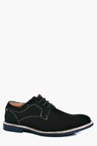 Boohoo Suedette Derbie Shoes Black