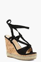 Boohoo Knot Front Wrap Wedges