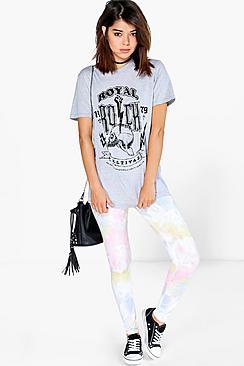 Boohoo Avianna Pastel Tie Dye Leggings