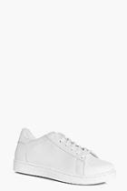 Boohoo Aimee Contrast Back Lace Up Trainer