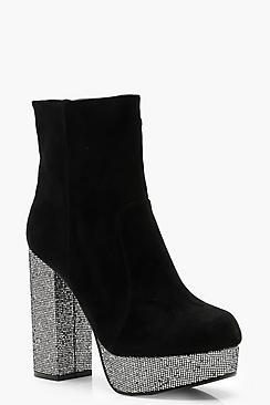 Boohoo Disco Platform Shoe Boots