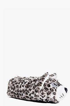 Boohoo Amelia Cat Leopard Slippers