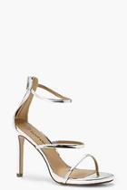 Boohoo Wide Fit 3 Band Stiletto Sandals