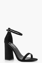 Boohoo Lyla Flared Block Heel 2 Part