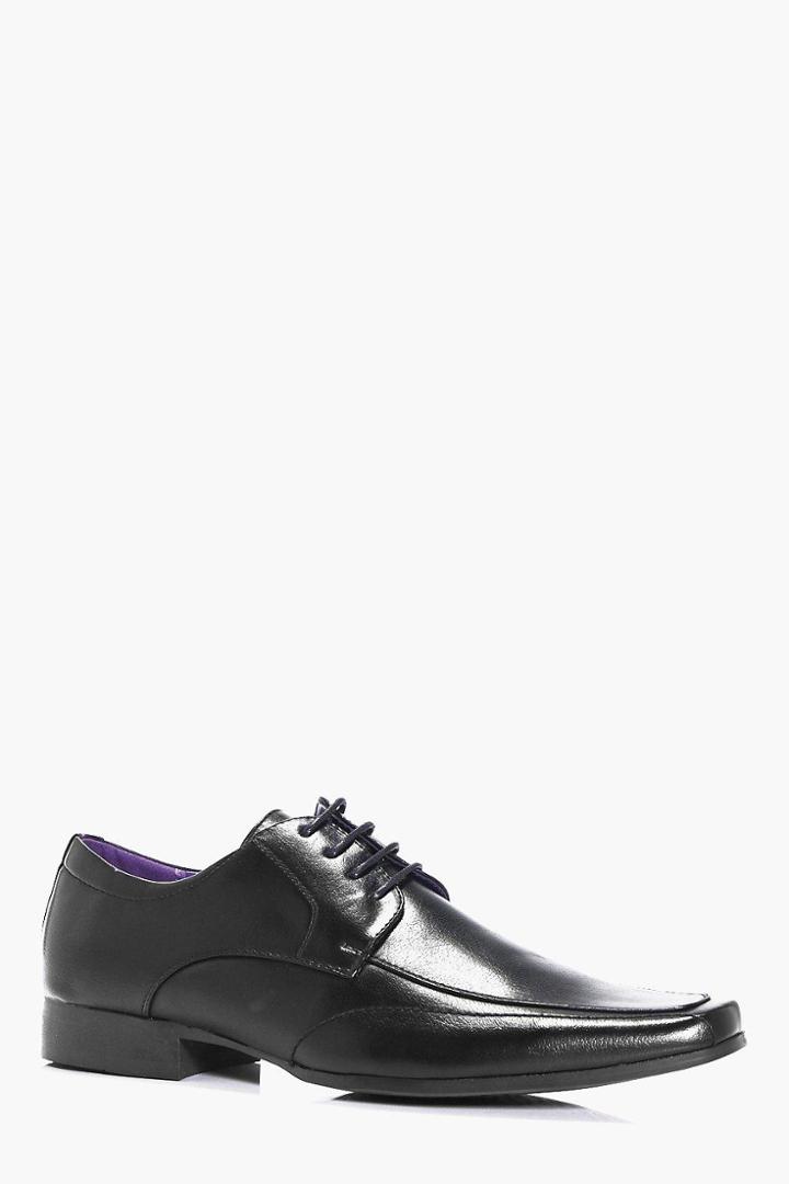Boohoo Formal Lace Up Shoe Black