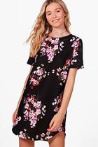 Boohoo Willow Floral Printed Shift Dress