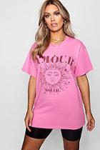 Boohoo Plus Erin Amour Sun + Star T Shirt