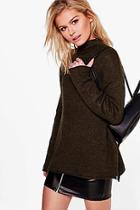 Boohoo Colette High Neck Slouchy Jumper