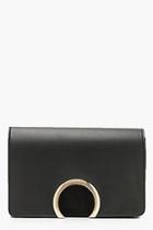 Boohoo Suedette & Pu Large Ring Cross Body