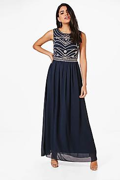 Boohoo Boutique Jessie Embellished Maxi Dress