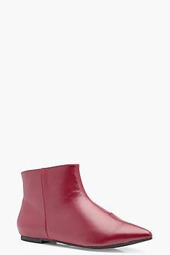 Boohoo Lilly Pointed Toe Low Ankle Boot