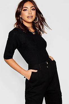 Boohoo Tall Rib Knit Jumper