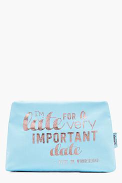 Boohoo Pia Never Grow Up Disney Makeup Bag