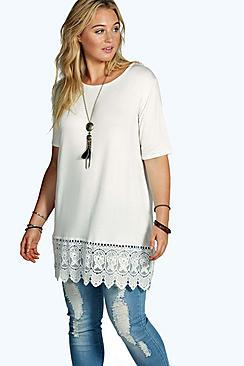 Boohoo Maria Crochet Detail Tee