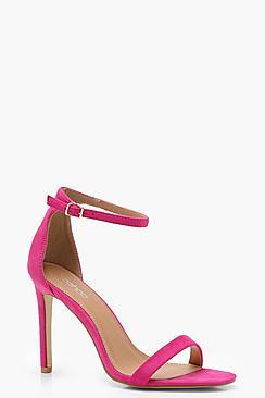 Boohoo Poppy Bright 2 Part Heels