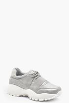 Boohoo Alice Elastic Strap Chunky Trainers