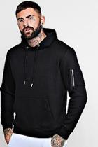 Boohoo Ma1 Pocket Detail Fleece Hoodie