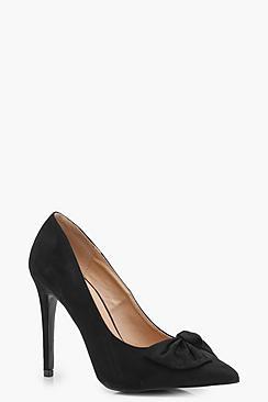 Boohoo Elise Bow Trim Court Shoe