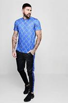 Boohoo Man Repeat T-shirt And Jogger Set With Print Panels