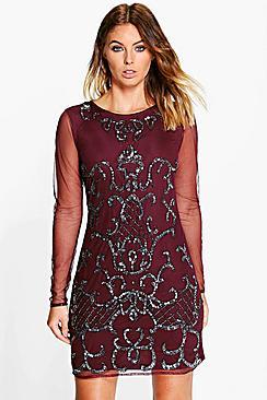 Boohoo Boutique Myleene Embellished Bodycon Dress