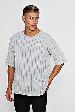Boohoo Knitted Drop Shoulder Tee