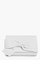 Boohoo Alicia Bow Front Clutch Bag