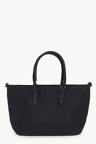 Boohoo Georgia Perforated Metallic Lined Shopper Bag Black