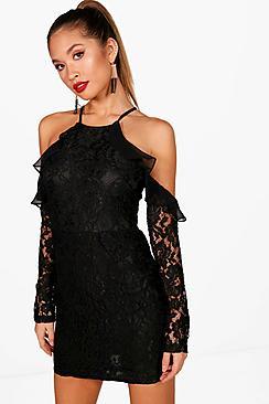 Boohoo Shelly Boutique Lace Bodycon Dress