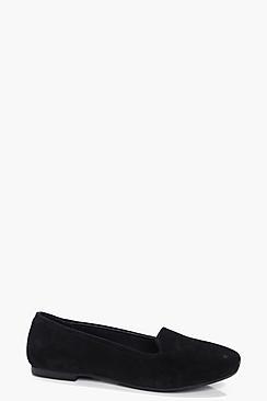 Boohoo Megan Suede Slipper Ballet