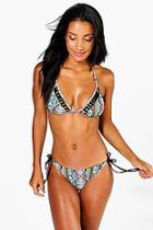Boohoo Canada Geo Ladder Triangle Bikini