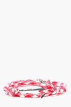 Boohoo Multi Colour Rope & Anchor Bracelet Red